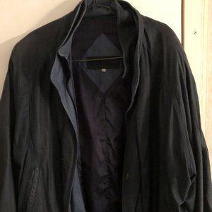 Men's St Croix Blue Leather Lambskin Jacket 48